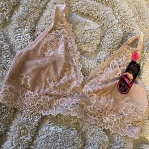 Nude Lace Bralette NWT